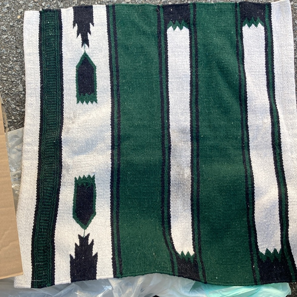 Vintage Southwestern, Native American, Woven Saddle Blanket, Small Area Rug